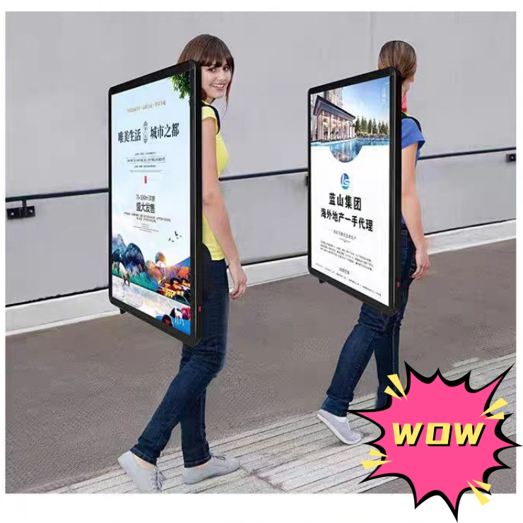 Advertising backpack light box Portable light box billboard led ...