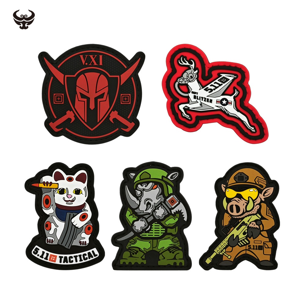 5.11 Tactical NYPD PVC patch　パッチ Tactical 5.11 Soft Rubber PVC Patch Silicone Label Lucky Cat