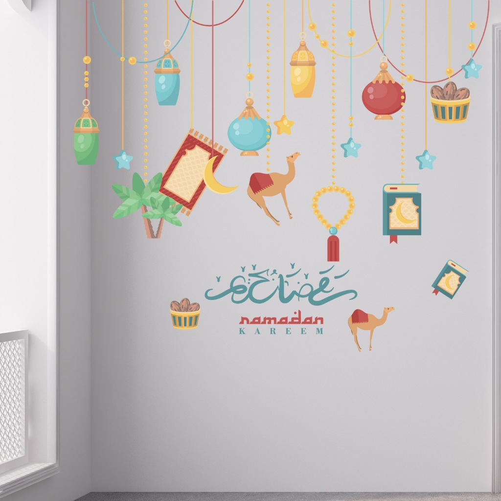 Hot Sale Raya Decorations Wallpaper Sticker for Wall Eid Mubarak ...