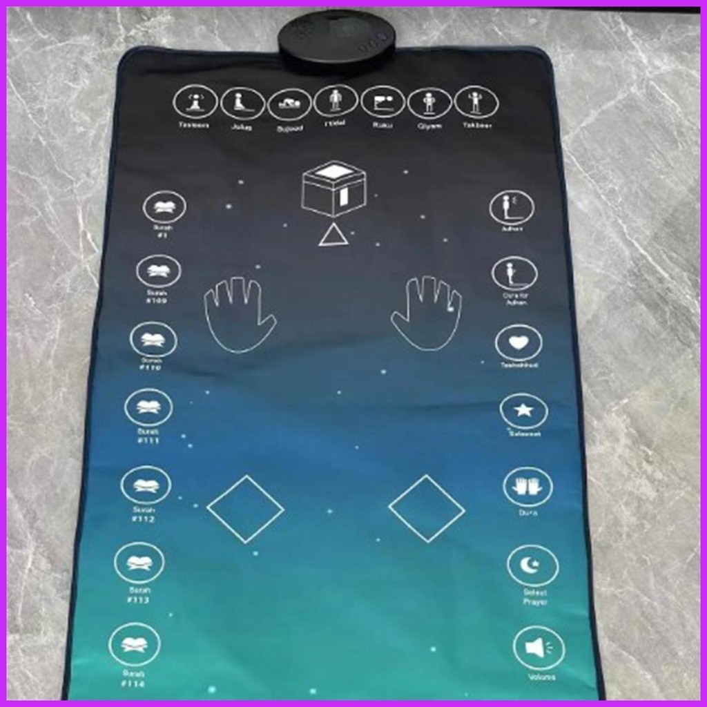 SAJADAH Prayer Mat Muslim Kids Smart Praying Rug Washable Elektronik ...