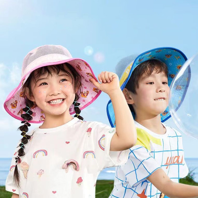 Children Sun Hat Summer Kids Outdoor Neck Ear Cover Anti Uv