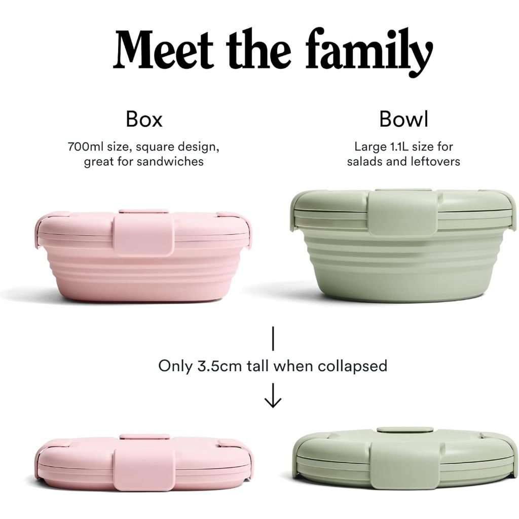 Stojo 24 Oz Storage Box – 24oz, Reusable Food Storage Container