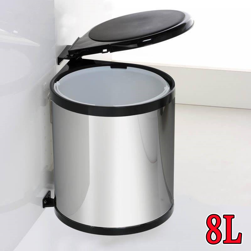 Stainless Steel Dustbin/ Auto Soft Close/ Minimalist Design/ Trash Bin ...