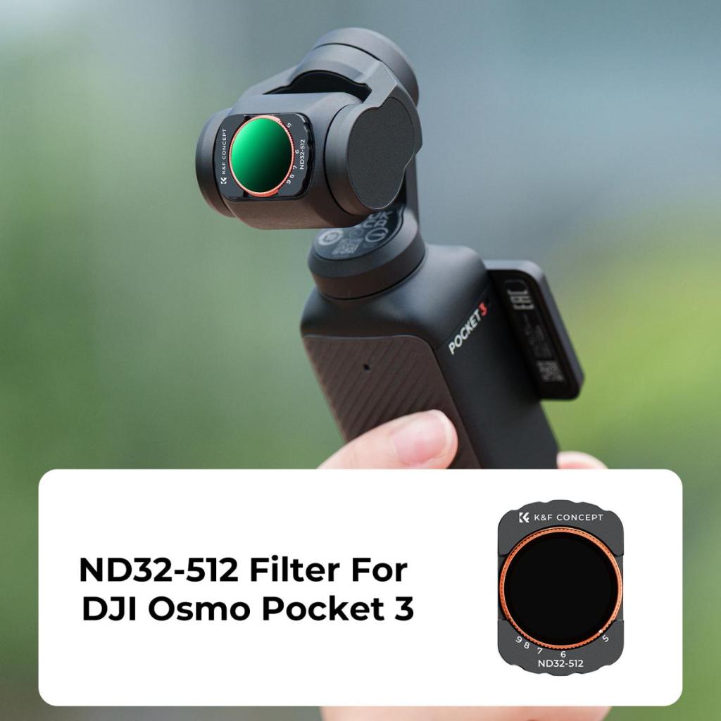 Filtro ND Variabile NEEWER Per DJI Osmo Pocket 3 - Magnetico, Regolabile 1-5 Stop, Con Protezioni