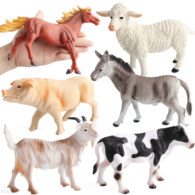 poultry animals pig cow donkey goat children simulation toys ...