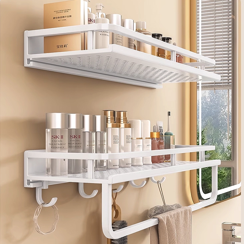 YUN JIE YA White Bathroom Rack Shelf Shampoo Toilet Shelves Hanger ...