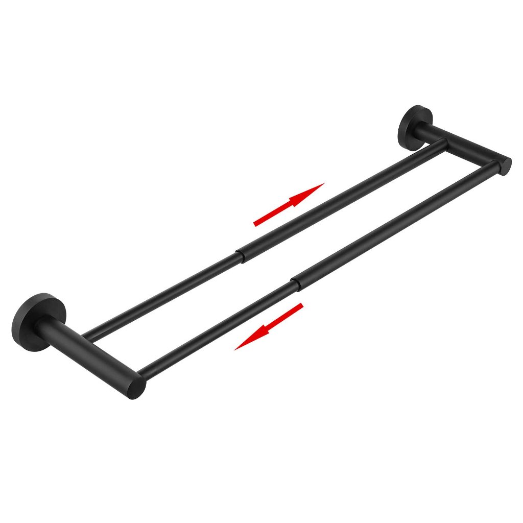 [Genado] Retractable Double Rod Towel Holder - SUS304 Stainless Steel ...