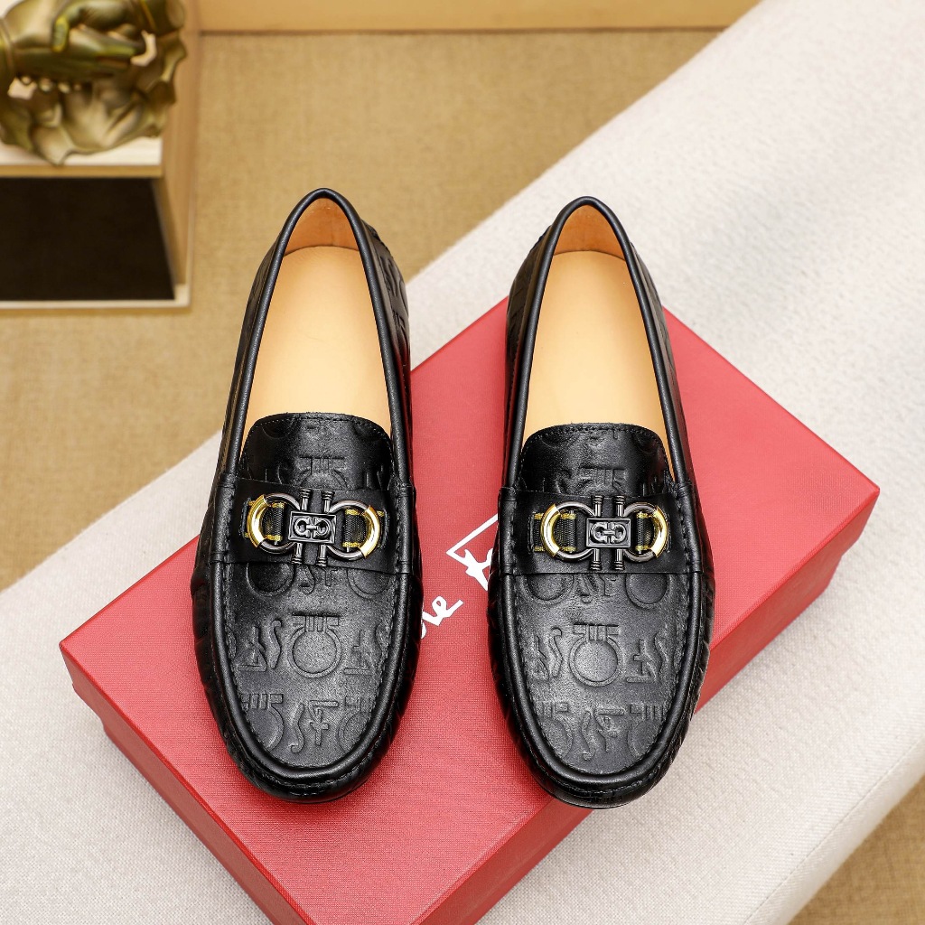 Authentic Ferragamo men s shoes Shopee Singapore