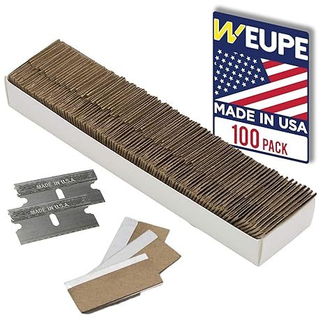 Razor Blades Utility: Single Edge Razor Blades 100 Pack, Razor Blade ...