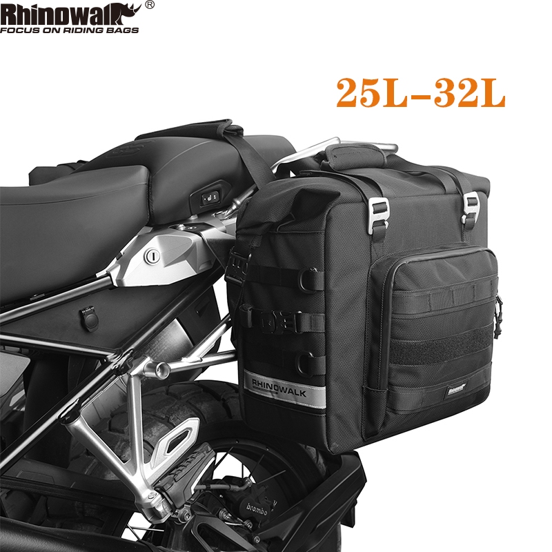 Rhinowalk 25L-32L waterproof Motorcycle bag Quick-Release Saddle