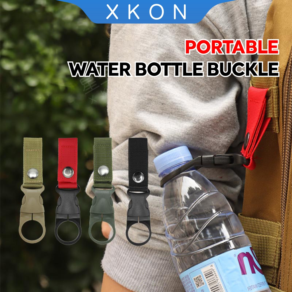 Outdoor tactical nylon beverage bottle water bottle hanging buckle