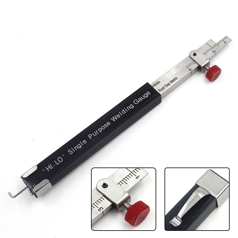 Stainless Steel Welding Inspection Ruler HI LO Welding Gauge Small High 
