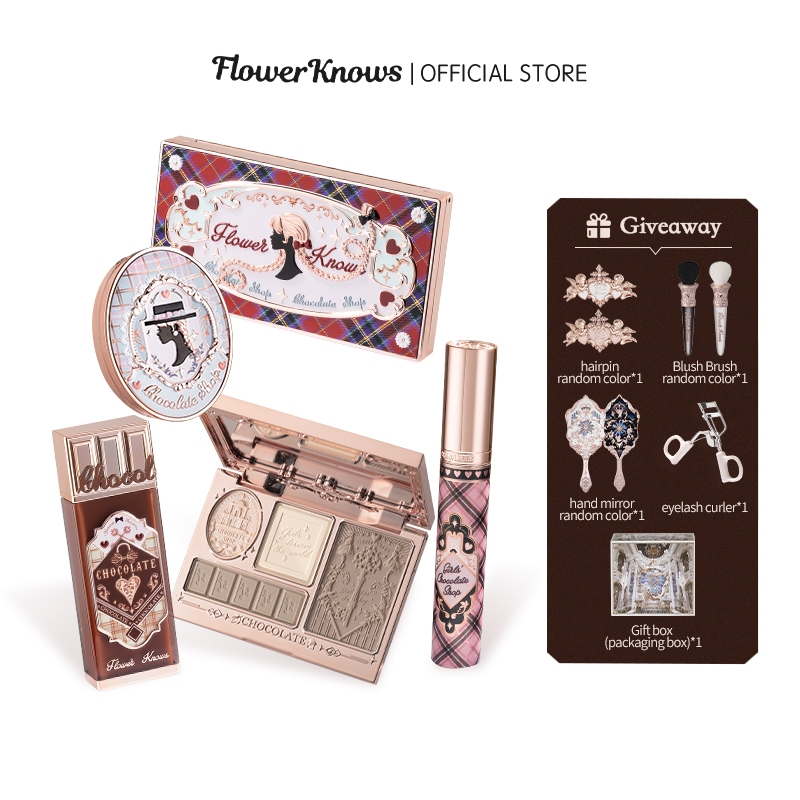 Flower Knows Chocolate Shop blush makeup shops trio