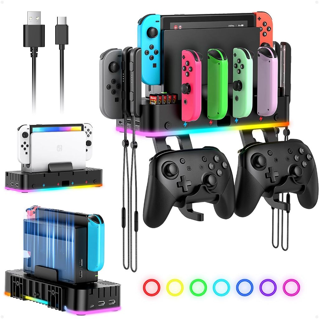 RGB Multifunctional Stand Wall Mount for Nintendo Switch/OLED