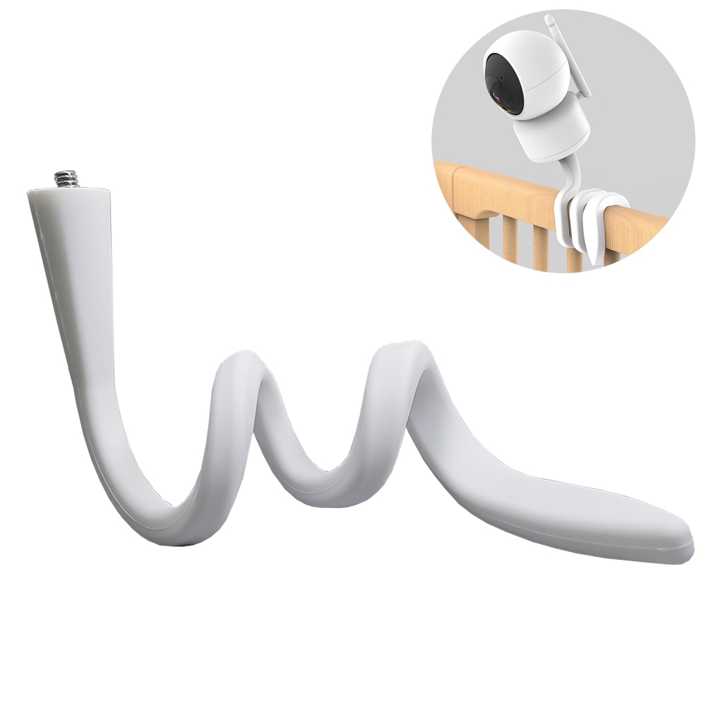 IP Camera Holder Stand Baby Monitor Wall Mount Silica gel Bracket Hole ...