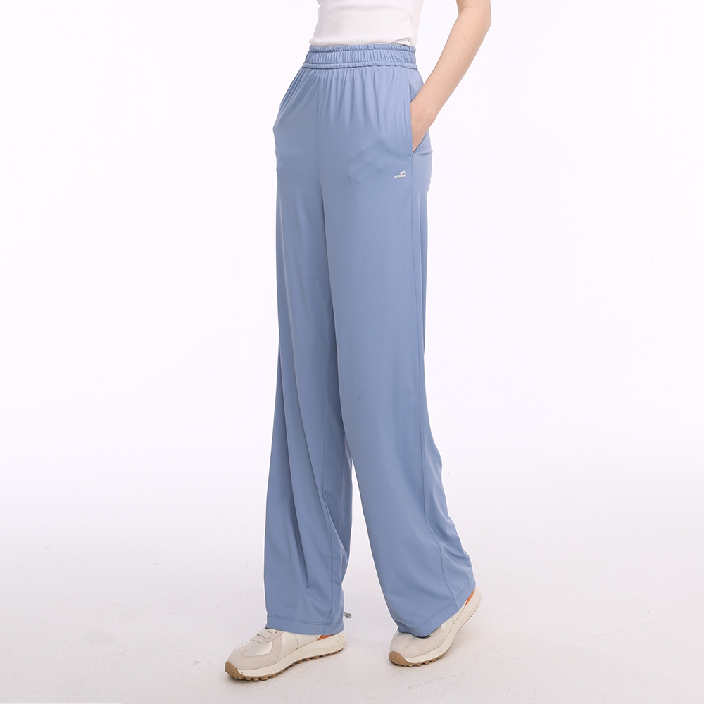 luster baggy flare slacks Black High Waisted Side Buckle Flare