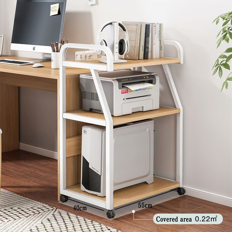 3 Layer Removable Printer Rack Office Storage Rack Floor-standing ...