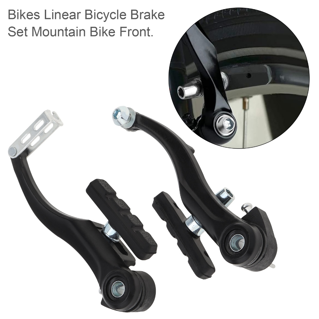 Bike V Brakes Linear Bicycle Brake Set Mountain Bikes Front and Rear V Brakes Set Shopee Singapore