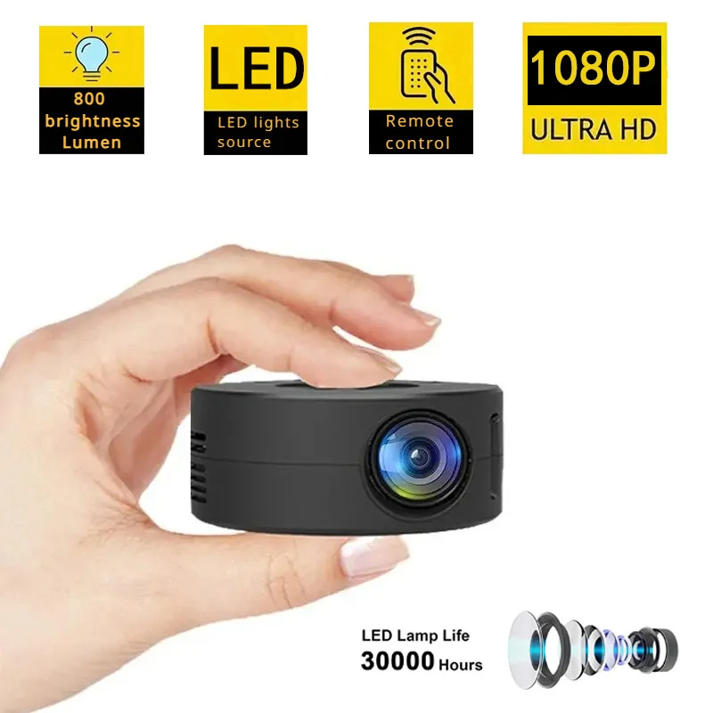 YT200 Mini Portable Home Projector for Kids