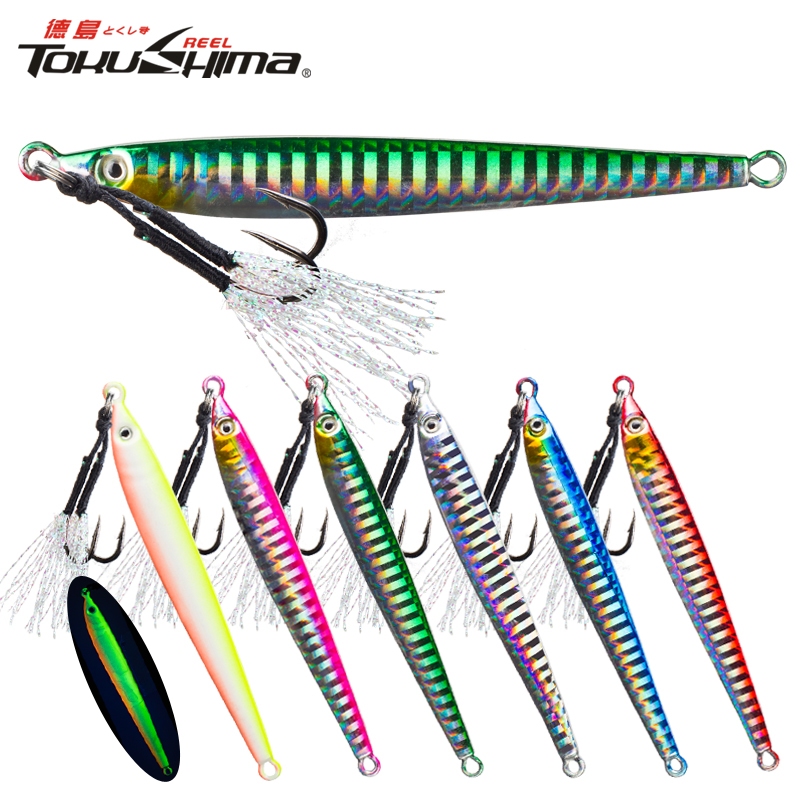 1PC 6colors Fishing Jig 3D Eyes Casting Lure Micro Jig Sinking Fishing