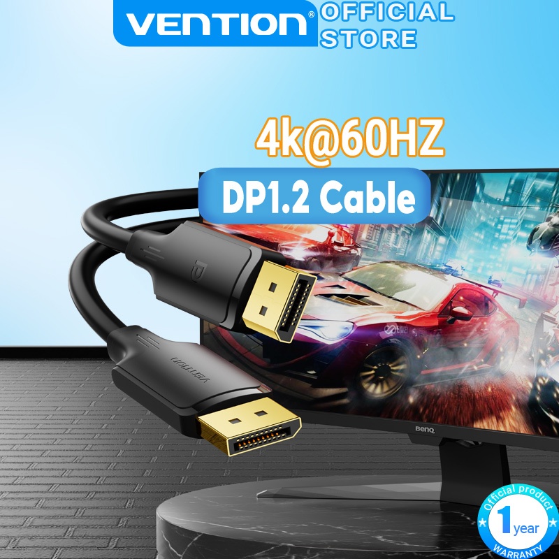 Vention DP Cable DP1.2 Male to Male Cable Gold-plated DisplayPort Cable ...