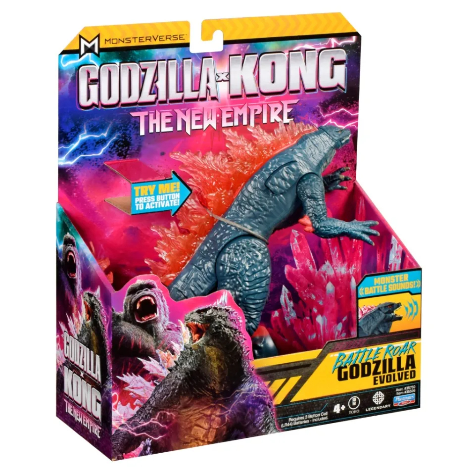 Godzilla x Kong The New Empire 7 Battle Roar Godzilla Kong Skar King Figure Soundmaking toy