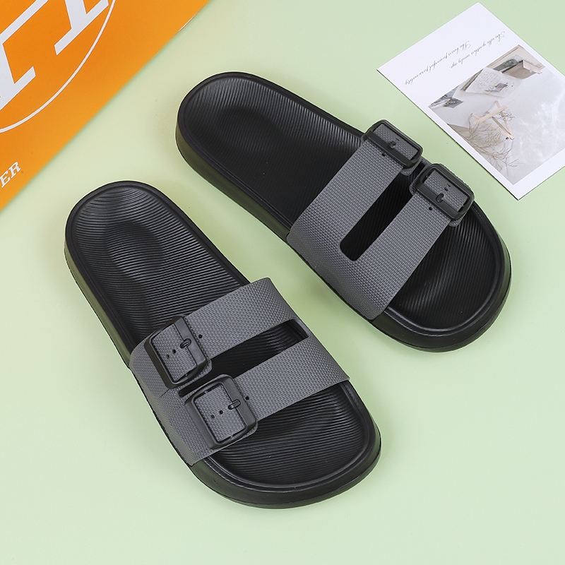 Men's Rubber Slippers Indoor Slipper EVA Beach Shoes Big Size | Shopee ...