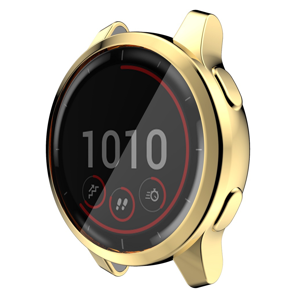 Electroplate TPU Protector Case Clear Cover For Garmin Vivoactive 4 4S