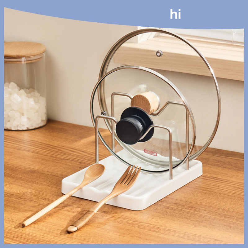 HI HOMES Stainless Steel Kitchenware Collector Tray Desktop Spatula ...