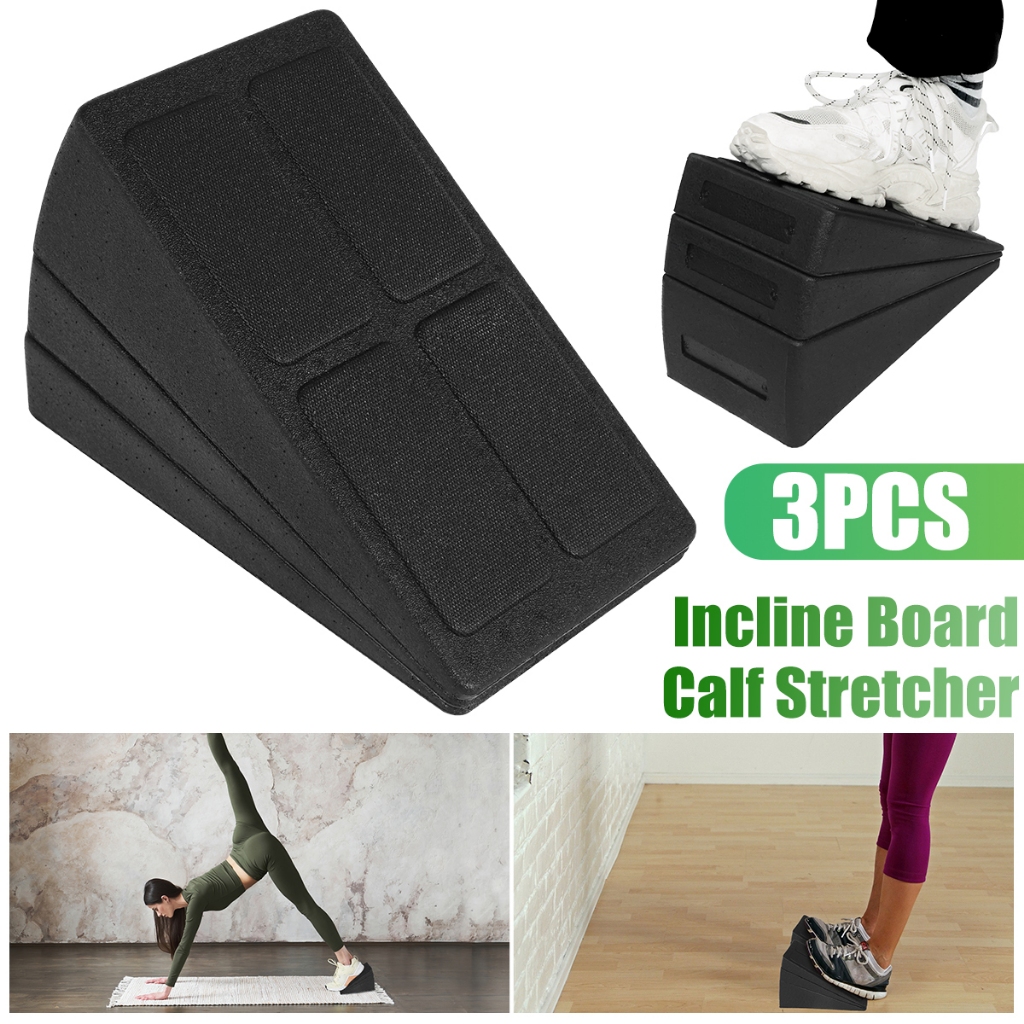 3Pcs Squat Wedge Block 440LB Heavy Duty Sport Slant Board 8.5° 17° Non ...