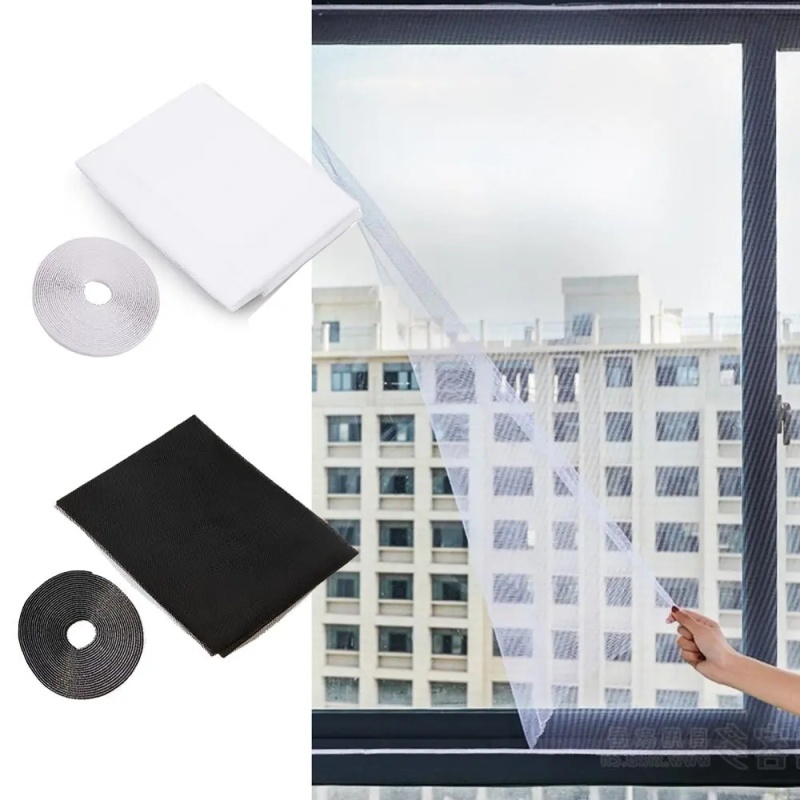 DIY Self-Adhesive Indoor Insect Fly Mosquito Window Screen Curtain ...
