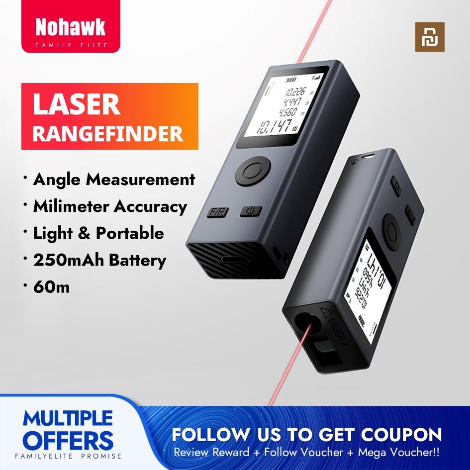 NoHawk Digital Infrared Laser Rangefinder High Precision Electronic ...