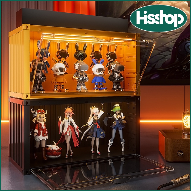 Container box with led light,Magnetic type model display box,popmart ...