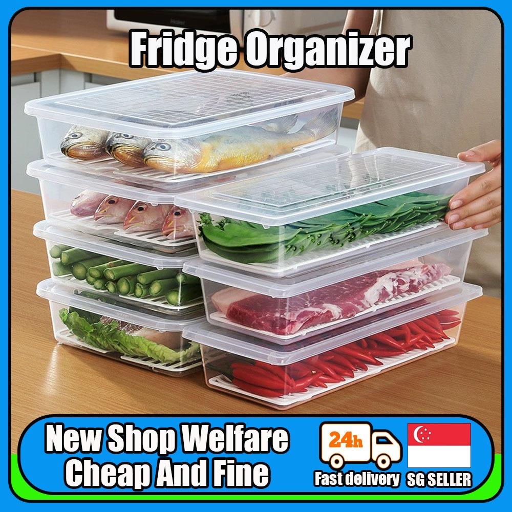 【SG Stock】Fridge Freezer Storage Containers / Fridge Storage Organizer ...
