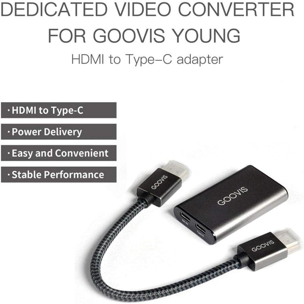 Goovis HDMI to Typec Adapter , HD 4K Converter, USBc Portable Video