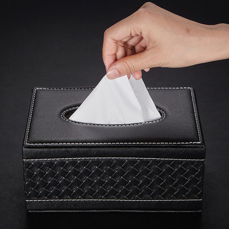 Square Drawer Box, European Style Leather Tissue Box | Shopee Singapore