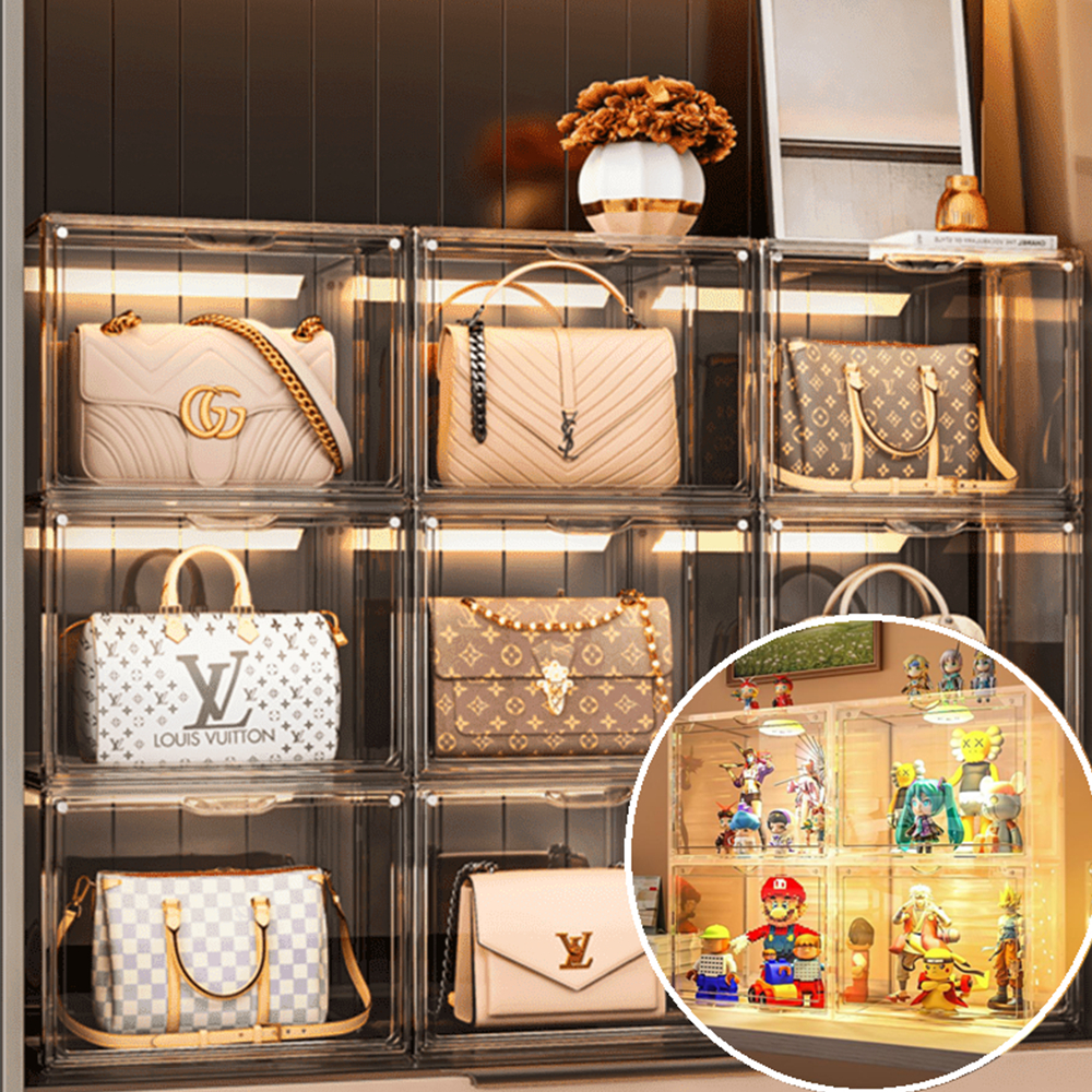 ⚡Ship 12 hours ⚡Extra Large Magnetic Closure Lid Acrylic Storage Box ...