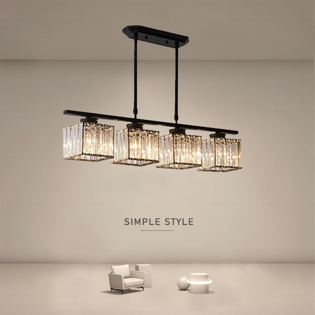 Modern Crystal Pendant Light Luxury Pendant Lamp Dining Room Hanging ...