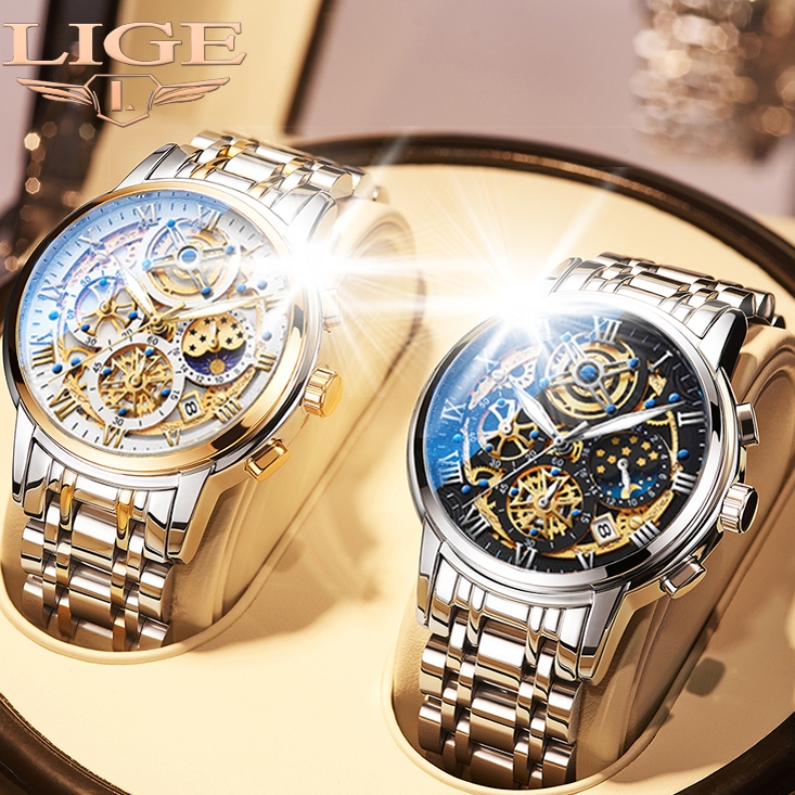 analog watch with day and date