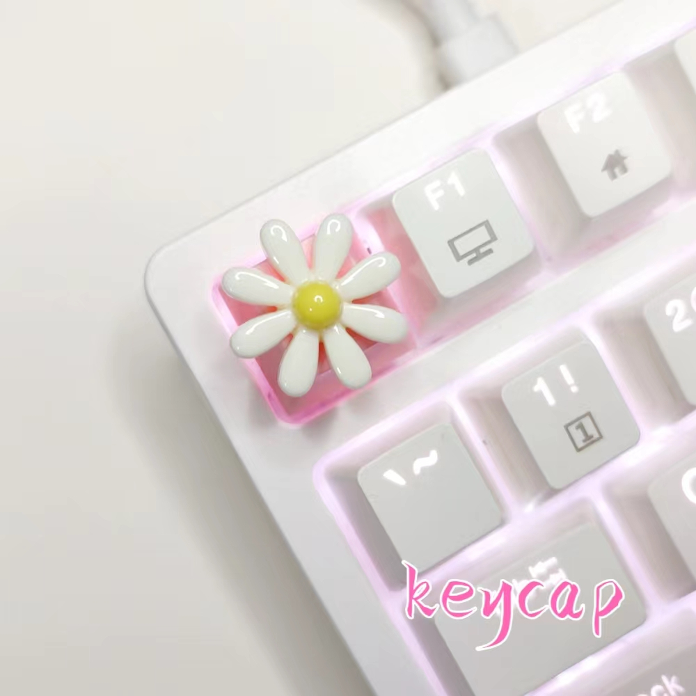 Handmade Keycap Flower Cute for Mechanical Keyboard YURJ | Shopee Singapore