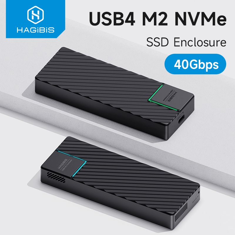 Hagibis USB 40Gbps NVMe SSD Enclosure Compatible with