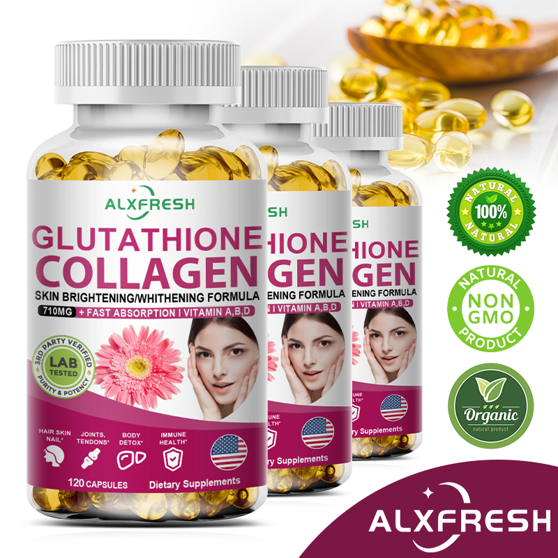 glutathione supplement singapore Complex 600mg L-Glutathione with Vitamin C and White Tomato Extract, 120 Capsules Health, Household and Personal Care Collagen Glutathione Capsules for Skin