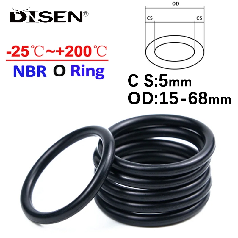 Nitrile Rubber Seals 30-Pack Nitrile O-Ring Seals