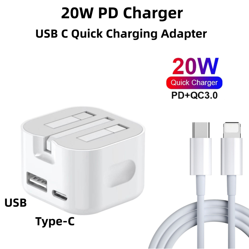 35W（USB+Type-C）PD Power Adapter Type C Fast Charger Cable (14/13/12/11 ...