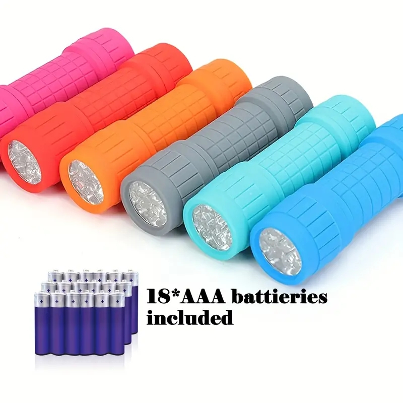 Mini High-Power LED Flashlight – AAA Battery Powered, White Light, Small Torch, Model 18677