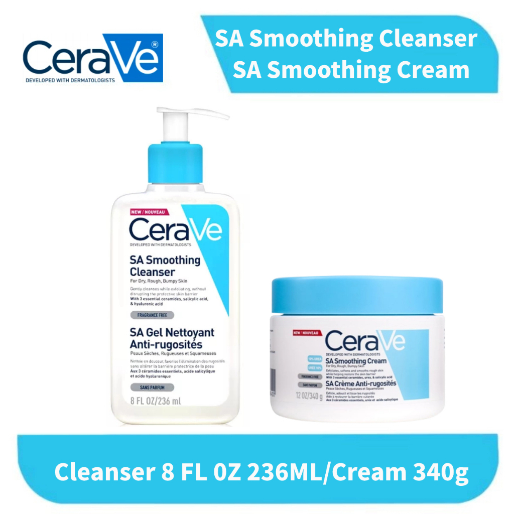 CeraVe SA Salicylic Acid Smoothing Cleanser Gentle exfoliator for acne