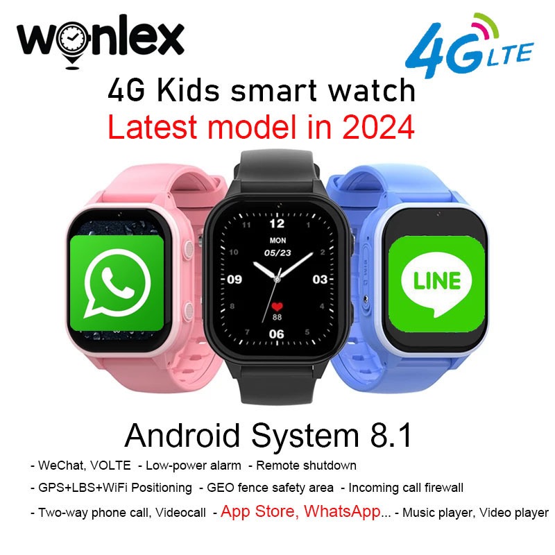 Wonlex Kids Smartwatch KT19Pro WhatsAPP version Newest 4G Android