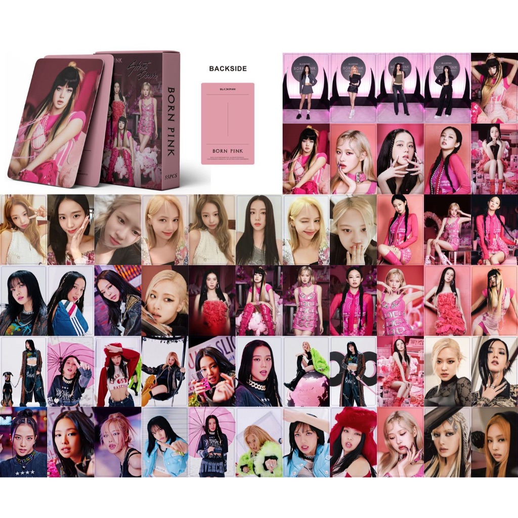 BLACKPINK born pink トランプ　トレカ 55 pcs blackpink Photocards Born Pink World Tour World Tour