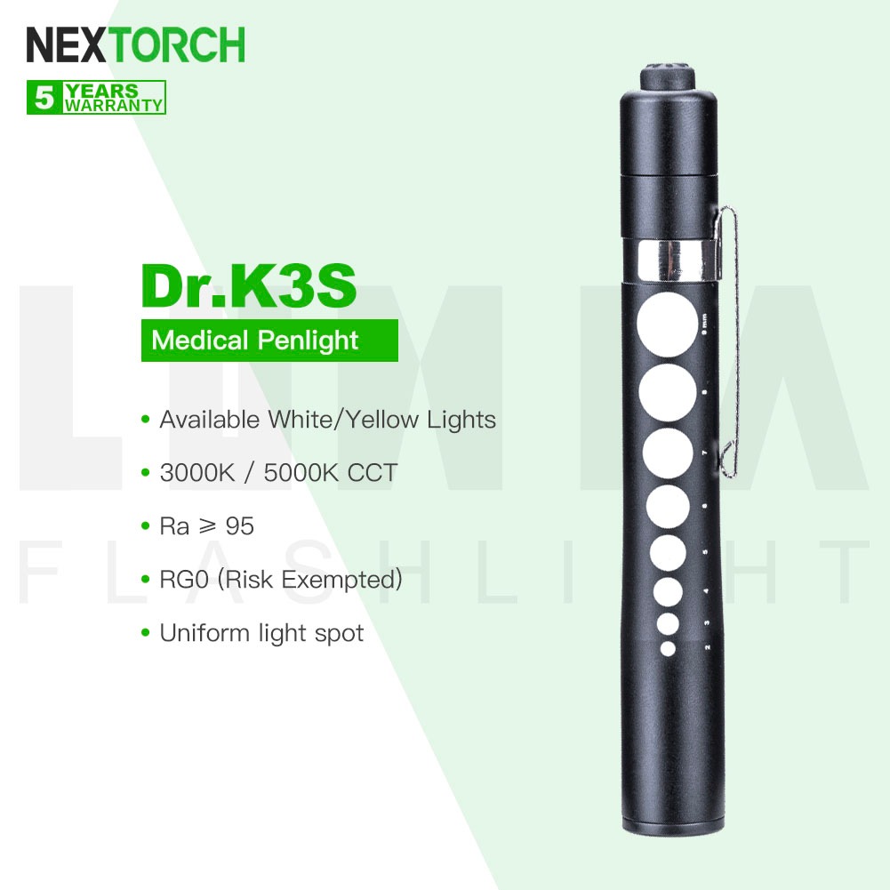 Nextorch Dr.K3S Professional Medical/Doctor Penlight/Flashlight ...