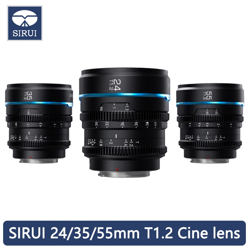 SIRUI Night Walker 24/35/55mm T1.2 Super35 Frame Cine Lens Series